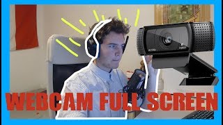 How To Full screen Your Webcam In OBS Studio [upl. by Adnavoj]