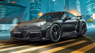 Techart’s Monochrome Is A 799 HP Celebration Of The Porsche 911 Turbo’s 50 Years [upl. by Essyla]