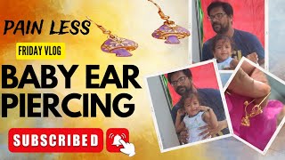 Baby ear piercing video painlesschevulu kutuncham subscribe [upl. by Nirrep]