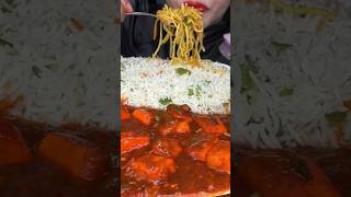 Eating Spicy Noodles Paneer Chilly Veg Pulaoeatingsounds asmrvideo eatingshow shortsvideo [upl. by Cohn]