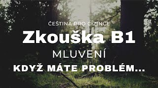 Certifikovaná zkouška z češtiny pro cizince  úroveň B1 PROBLÉMY PŘI MLUVENÍ [upl. by Olenolin]