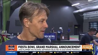 Jake Plummer Richard Jefferson named 2023 Vrbo Fiesta Bowl Parade grand marshals [upl. by Hector]