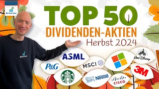 Top 50 Dividenden Aktien im Herbst 2024 [upl. by Jeannie]