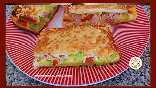 Pain de mie avocat thon tomate au four [upl. by Enilamme]