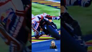 Marc Marquez Save Crashed moments crashmoment shorts [upl. by Ealasaid]