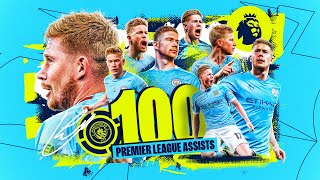 KDB HITS 100 PREMIER LEAGUE ASSISTS  Belgian fastest to reach the milestone [upl. by Hildick]