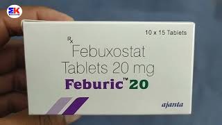 Feburic 20mg Tablet  Febuxostat 20mg Tablet  Feburic 20 Tablet Uses Benefits Dosage Review [upl. by Anilak]