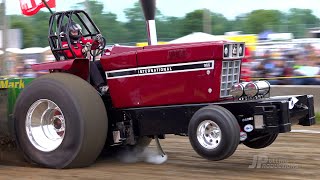 Tractor Pulling 2023 Light Pro Stock Tractors pulling in Lynn IN  NTPA Region 2 [upl. by Paviour]