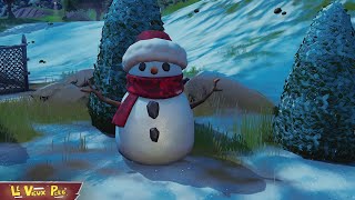 quotPERCUTER UN BONHOMME DE NEIGE AVEC UN VÉHICULEquot FORTNITE [upl. by Alithea]