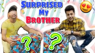 SURPRISED MY BROTHER Best Birthday Gift 🎁  ft SiddharthNigamofficial  Abhishek Nigam [upl. by Ahseiyt]