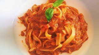 REAL Italian Pasta Bolognese  RESTAURANT RECIPE for sauce with advance preparation technique [upl. by Ysdnyl547]