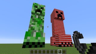 giant creeper vs giant TNT creeper [upl. by Ahtekal120]