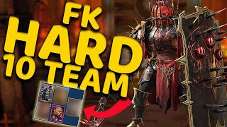 100 SUCCESS Fire Knight HARD 10 Team  Complete Guide  Raid Shadow Legends [upl. by Caitrin]