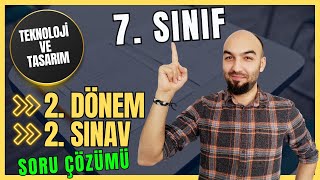 7 Sınıf Teknoloji ve Tasarım 2 Dönem 2 Sınav Soruları Çözümü [upl. by Bram]