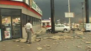 Extreme Wind Video  Derecho Downburst in Hudson Oaks Texas [upl. by Llehcear]