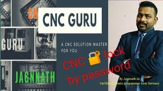 SIEMENS CNC  How To Lock 🔐 The Programme By Password In Hindi [upl. by Allyn]