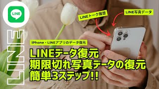 【LINEデータ復元】LINEの写真データやトーク履歴をバックアップデータが無くても復元する方法！ [upl. by Shepard]