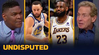 Lakers host Warriors in crucial game with No 9 seed playin seeding on the line  NBA  UNDISPUTED [upl. by Buffum298]