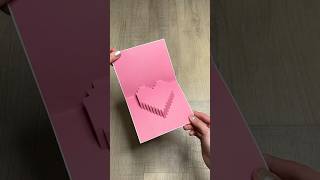 Pop Up Heart Card 💖 popupcard valentinesday [upl. by Asirral]