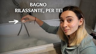 TI PREPARO UN BAGNO CALDO PERCHE TE LO MERITI 🤍 ASMR [upl. by Phelps353]