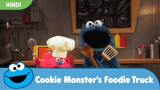 Cookie Monsters Foodie Truck  Making Pizza Pasta and Pumpkin Soup [upl. by Guinna150]