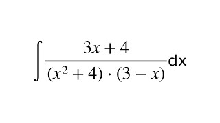 Frações parciais Integral nº65  Exercícios de Integrais matemática [upl. by Medina]