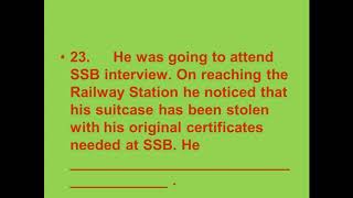 SITUATION REACTION TEST FOR PRACTICE II SSB TIPS II SSB INTERVIEW ONLINE COACHING SSBEXPERT [upl. by Felicdad525]