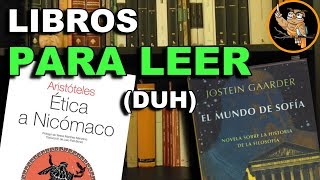 72 LIBROS DE FILOSOFÍA para EMPEZAR a leer 📚► Míralo [upl. by Ahseekan]