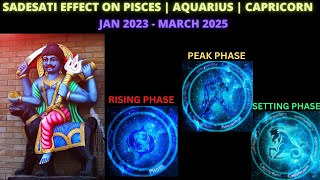 Effect of Saturn’s SadeSati on Pisces Aquarius Capricorn  Jan 17 2023  March 29 2025 [upl. by Hama]