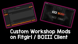 How to DOWNLOAD WORKSHOP MODS on FITGIRL  BOIII CLIENT BO3 Zombies [upl. by Barn]