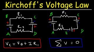 Kirchhoffs Voltage Law  KVL Circuits Loop Rule amp Ohms Law  Series Circuits Physics [upl. by Jory]