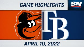 MLB Highlights  Rays vs Orioles  Apr 10 2022 [upl. by Oinafipe]