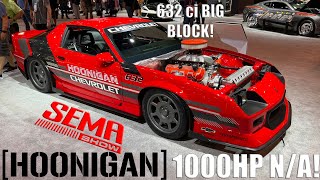 1000HP Hoonigan ZZ632 3rd Gen Camaro at SEMA 2021 [upl. by Allerim358]