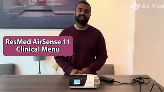 ResMed AirSense 11  How to enter Clinical Menu and change pressure and adjust settings [upl. by Novets706]