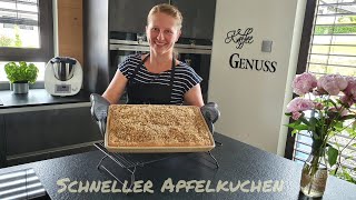 Schneller Apfelkuchen auf dem James von Pampered Chef pamperedchef cooking chef [upl. by Zsazsa]