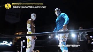 Carístico y Cibernético vs Místico y Rush Guerra de Místicos en Aguascalientes [upl. by Awra]