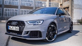 2018 Audi RS3 Sportback Test Drive  Review  Fahrbericht Lets Drive [upl. by Clothilde]