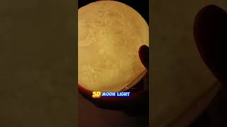 New rechargeable Moon Light  moon lamp with wooden stand  3D moon light for room [upl. by Nisse]