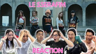 LE SSERAFIM 르세라핌 ANTIFRAGILE REACTION [upl. by Leumhs593]