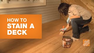 How To Stain A Deck [upl. by Dianne93]