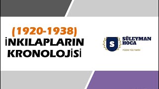 19201938 TARÄ°HLERÄ°NDE GERÃ‡EKLEÅEN Ä°NKILAPLARIN KRONOLOJÄ°K SIRALAMASI [upl. by Manas]