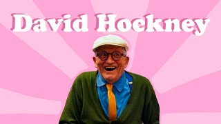 DAVID HOCKNEY FACTS FOR KIDS  Pop art iPad art LOU BEE ABC [upl. by Ronacin280]