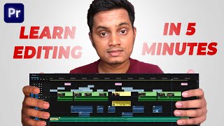 LEARN VIDEO EDITING IN 5 MIN  PREMIERE PRO [upl. by Nylssej]