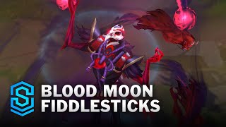 Blood Moon Fiddlesticks Skin Spotlight  PreRelease  PBE Preview  League of Legends [upl. by Dnomsed512]