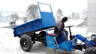 18CY 18HP Side steering wheel transport tractor [upl. by Seyer]