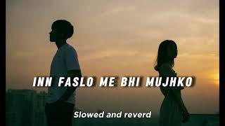 Mustafa Zahid  inn faslo meni bhi mujhko\ slowedandreverb \ Hindi songs [upl. by Kcirej]