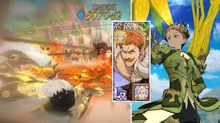 DOUBLE LR SIN TEAM LR ESCANOR AND LR KING ARE INSANE IN PVP  Seven Deadly Sins Grand Cross [upl. by Ardenia]