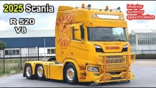 What are the new features in 2025 Scania R520 V8 [upl. by Emmey]