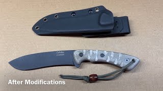 First Field Use Cabela’s Bushcraft Belt Knife  USA Made  5160 Steel [upl. by Infeld]