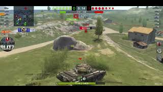 World of Tanks Blitz 블리츠 8티 골탱 소련 T54 mod1 Origin 중형전차 [upl. by Htebazile]